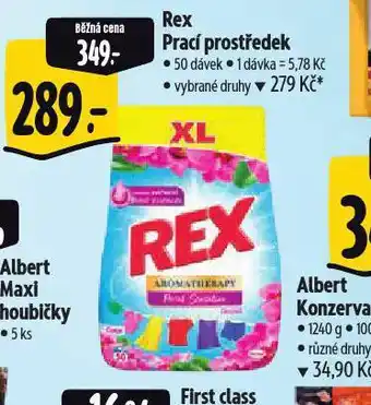 Albert Rex prací prostředek nabídka