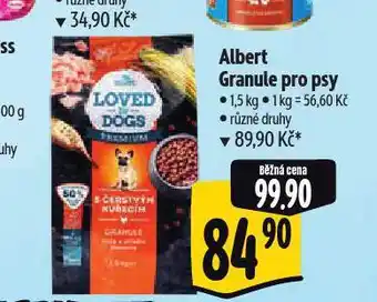 Albert Albert granule pro psy nabídka