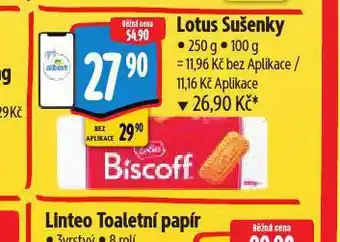 Albert Lotus sušenky nabídka