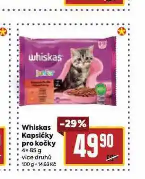 Billa Whiskas kapsičky pro kočky nabídka