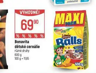 Globus Bonavita dětské cereálie nabídka