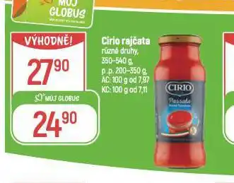 Globus Cirio rajčata nabídka