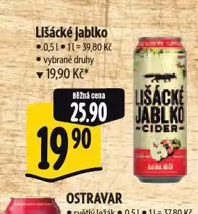 Albert Cider lišácké jablko nabídka