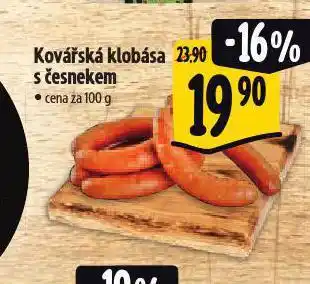 Albert Kovářská klobása s česnekem nabídka