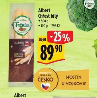 Albert Chřest bílý nabídka