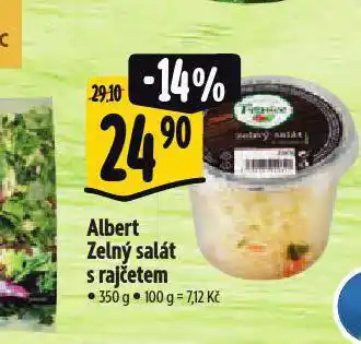 Albert Zelný salát s rajčetem nabídka