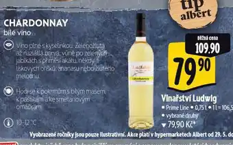 Albert Vinařství ludwig chardonnay nabídka