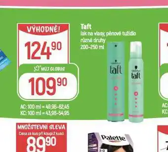 Globus Taft lak, tužidlo nabídka