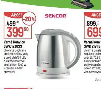 Globus Varná konvice sencor nabídka