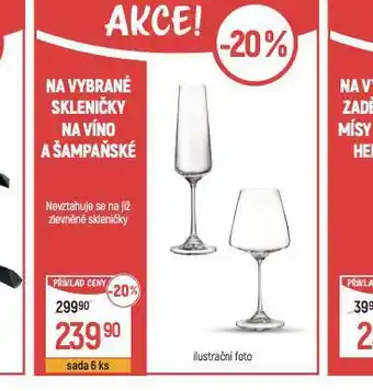 Globus Skleničky na víno a šampaňské nabídka