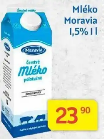 Kubík potraviny Mléko Moravia 1.5% 1L nabídka