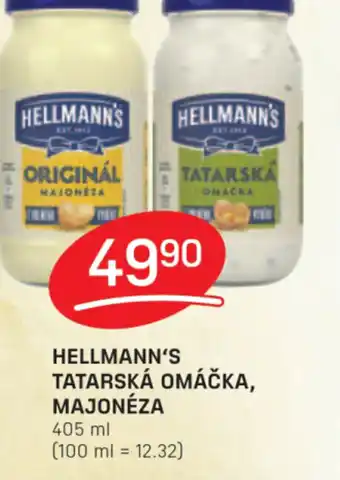 Flop HELLMANN'S TATARSKÁ OMÁČKA, MAJONÉZA nabídka