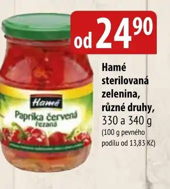 Bala Hamé sterilovaná zelenina, různé druhy nabídka