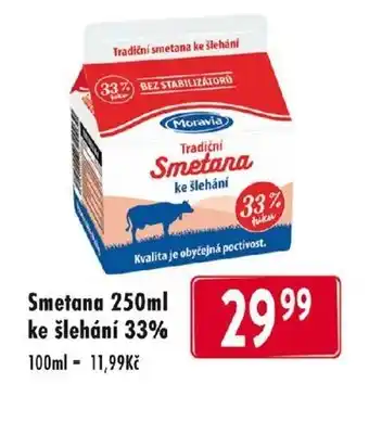 Qanto Smetana 250ml ke šlehání 33% nabídka