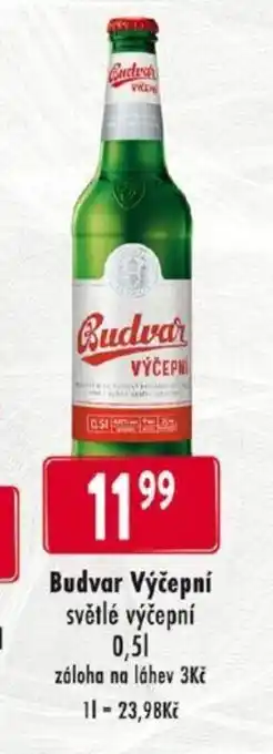 Qanto Budvar Výčepní světlé výčepní 0.5L nabídka