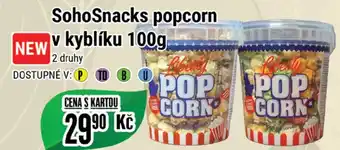 Tamda Foods SohoSnacks popcorn v kyblíku 100g nabídka