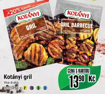 Tamda Foods Kotányi gril nabídka