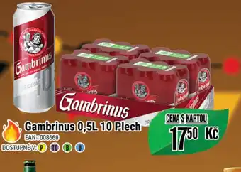 Tamda Foods Gambrinus 0,5L 10 Plech nabídka