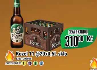 Tamda Foods Kozel 11 @20x0,5L sklo nabídka