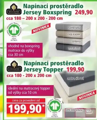 Norma Napínací prostěradlo Jersey Boxspring nabídka