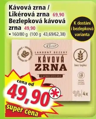 Norma Kávová zrna / Likérová zrna nabídka
