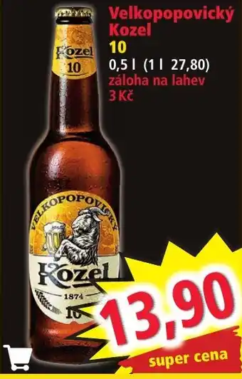 Norma Velkopopovický Kozel 10 0.5L nabídka