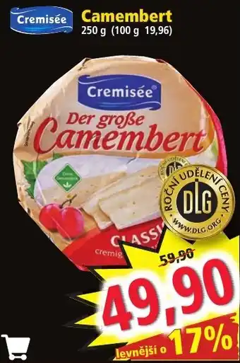 Norma Cremisée Camembert nabídka