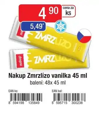 Qanto Nakup Zmrzlízo vanilka 45 ml nabídka
