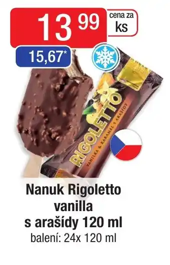 Qanto Nanuk Rigoletto vanilla s arašídy 120 ml nabídka