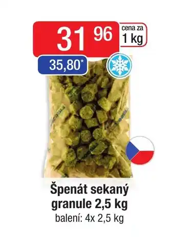 Qanto Špenát sekaný granule 2,5 kg nabídka