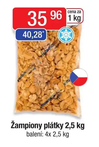 Qanto Žampiony plátky 2,5 kg nabídka