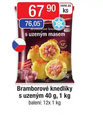 Qanto Bramborové knedlíky s uzeným 40 g, 1 kg nabídka