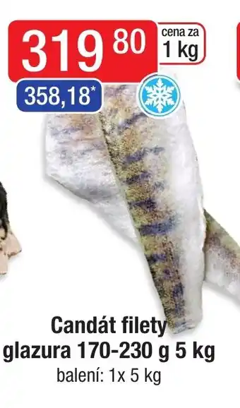 Qanto Candát filety glazura 170-230 g 5 kg nabídka