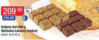 Qanto Krájený dort 600 g Marlenka kakaový, medový nabídka