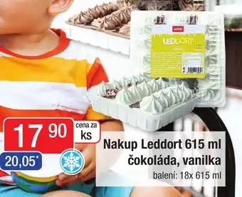 Qanto Nakup Leddort 615 ml čokoláda, vanilka nabídka