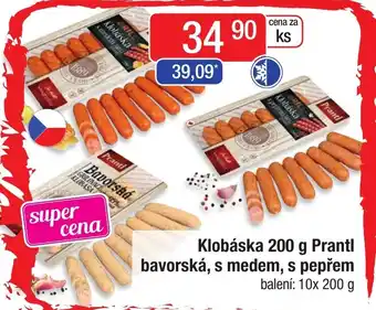 Qanto Klobáska 200 g Prantl bavorská, s medem, s pepřem nabídka