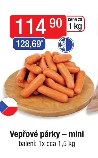 Qanto Vepřové párky - mini nabídka