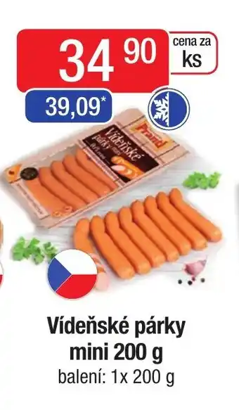 Qanto Vídeňské párky mini 200 g nabídka