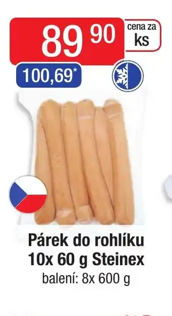 Qanto Párek do rohlíku 10x 60 g Steinex nabídka