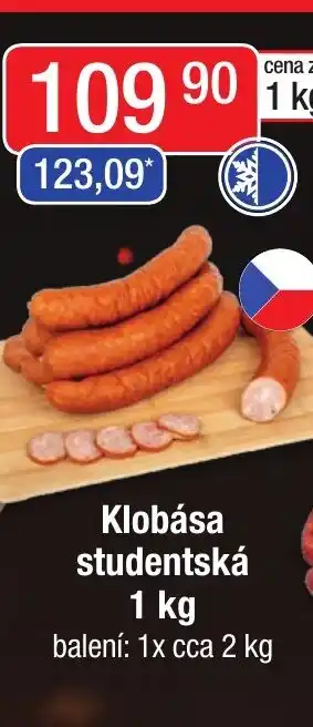 Qanto Klobása studentská 1 kg nabídka