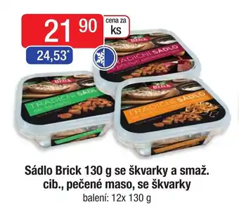 Qanto Sádlo Brick 130 g se škvarky a smaž cib., pečené maso, se škvarky nabídka