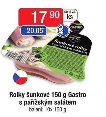 Qanto Rolky šunkové 150 g Gastro s pařížským salátem nabídka