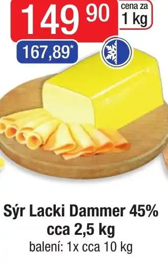 Qanto Sýr Lacki Dammer 45% cca 2,5 kg nabídka