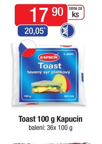 Qanto Toast 100 g Kapucín nabídka