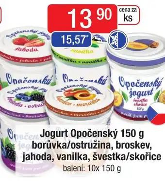Qanto Jogurt Opočenský 150 g jag borůvka/ostružina, broskev, jahoda, vanilka, švestka/skořice nabídka