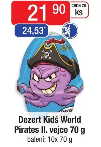 Qanto Dezert Kids World Pirates II. vejce 70 g nabídka