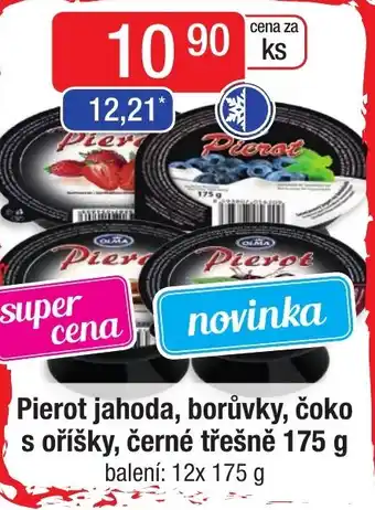 Qanto Pierot jahoda, borůvky, čoko s oříšky, černé třešně 175 g nabídka