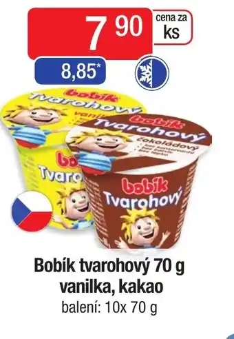 Qanto Bobík tvarohový 70 g vanilka, kakao nabídka