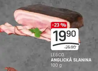 Flop LE&CO ANGLICKÁ SLANINA 100 g nabídka