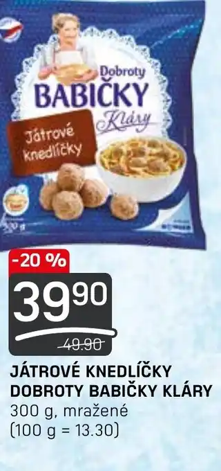 Flop JÁTROVÉ KNEDLÍČKY DOBROTY BABIČKY KLÁRY nabídka